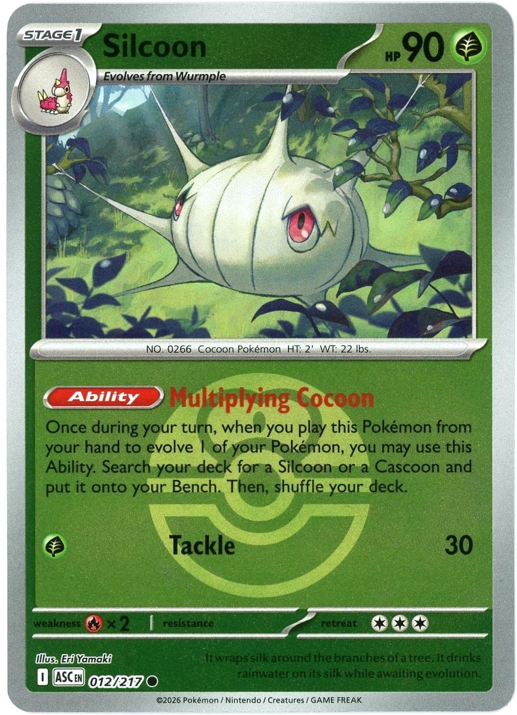 Ascended Heroes Silcoon [Ball] Pokémon card